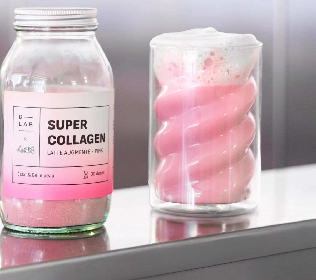 Pink Latte au Collagène D-LAB, packshot