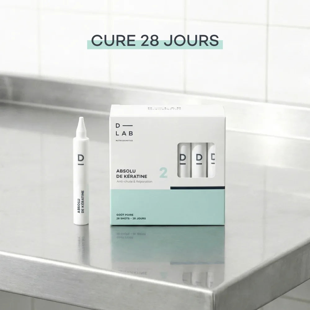 Shots de Kératine D-LAB, étui de 28 shots