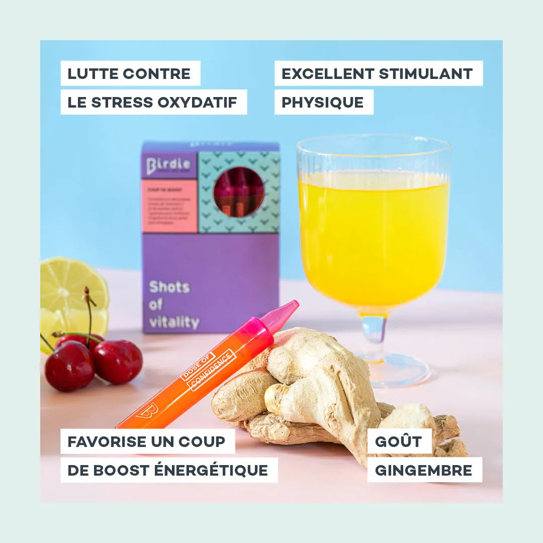 Shots Gingembre & Curcuma D-LAB, actions